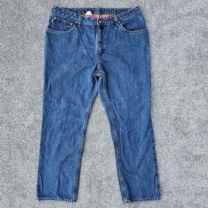 Carhartt Flannel Lined Denim Work Jeans Warm Outdoor Pants Men’s Size 38x31